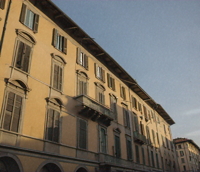 historic building in milan navigli area